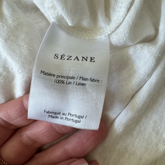 Sezane t shirt Richie in white - Picture 3 of 9